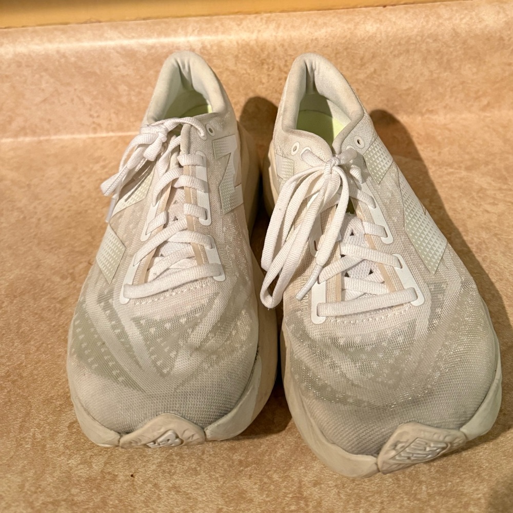New Balance White Athletic Shoes - Picture 2 of 3
